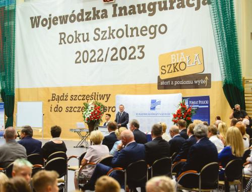 Wojewódzka Inauguracja Roku Szkolnego 2022/2023 odbyła się w Zespole Szkół im. I. Łukasiewicza w Policach