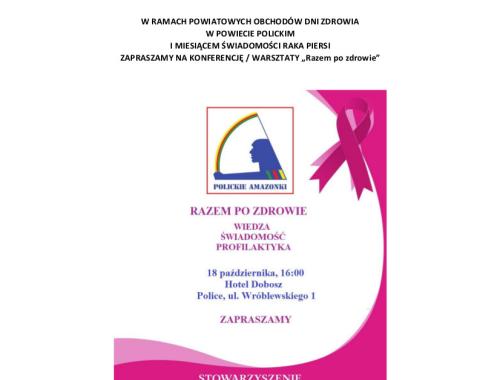 Zapraszamy na konferencję/warsztaty "Razem po zdrowie"