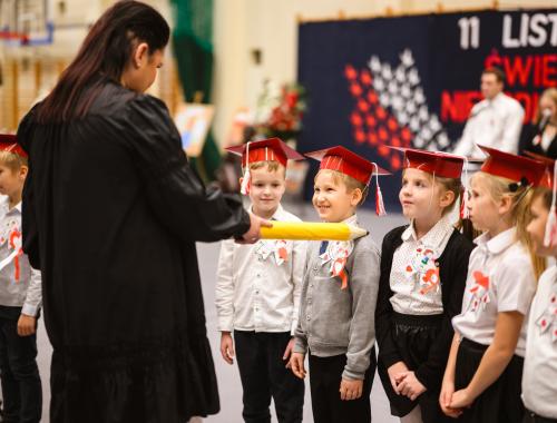 Uroczyste ślubowanie uczniów Zespołu Szkół im. I. Łukasiewicza w Policach