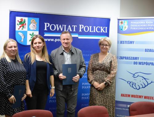 Powiat Policki i Zachodniopomorski Uniwersytet Ludowy w Mierzynie podpisali list intencyjny