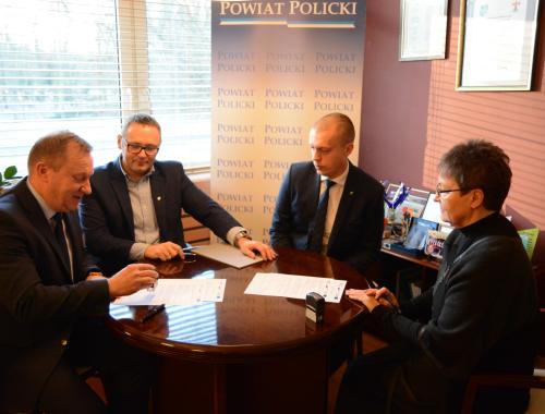 Podpisanie listu intencyjnego z przedstawicielami Zachodniopomorskiego Uniwersytetu Technologicznego w Szczecinie