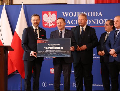 Ponad 14 milionów złotych trafi do Powiatu Polickiego z Rządowego Funduszu Rozwoju Dróg