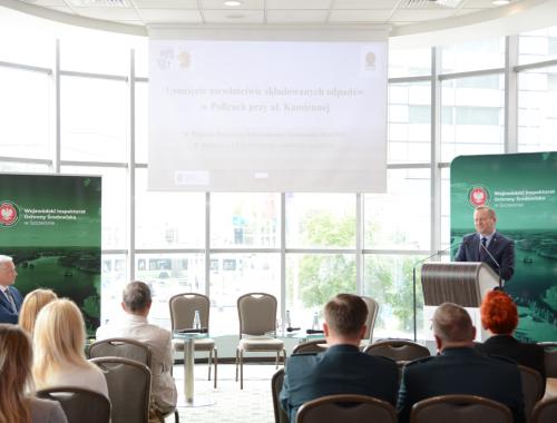 Udział w konferencji naukowej "Współczesne wyzwania ochrony środowiska w Polsce" organizowanej przez Wojewódzki Inspektorat Ochrony Środowiska w Szczecinie