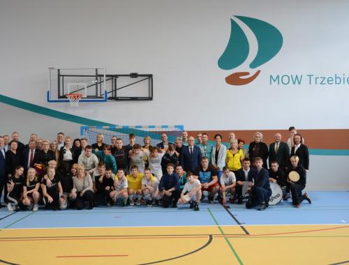 Otwarcie hali Młodzieżowego Ośrodka Wychowawczego w Trzebieży