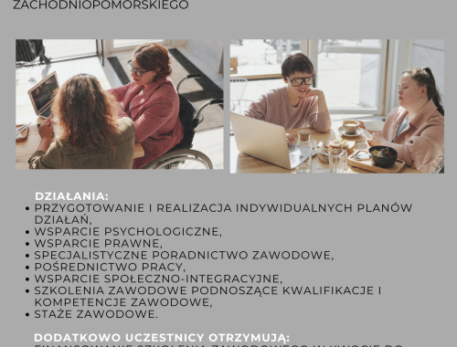 Zachodniopomorski Uniwersytet Ludowy w Mierzynie kontynuuje nabór do projektu “Moja indywidualna ścieżka kariery zawodowej”