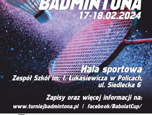 Zapraszamy na 25. jubileuszową edycję Międzynarodowego Turnieju Badmintona „Babolat Cup”