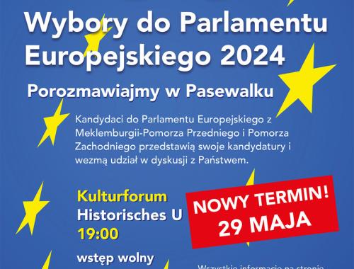 Wybory do Parlamentu Europejskiego 2024. Porozmawiajmy w Pasewalku