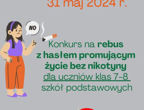 Konkurs z okazji Światowego Dnia bez Tytoniu