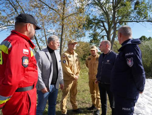 Wraz z Wojewodą Zachodniopomorskim sprawdzamy stan wałów przeciwpowodziowych 