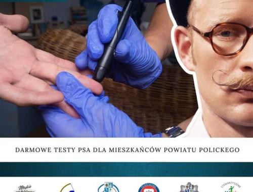 Testy PSA dla mężczyzn w ramach akcji  "Po zdrowie z Powiatem Polickim"