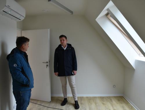 Sprawdzamy postęp prac w nowo tworzonej siedzibie Poradni Psychologiczno-Pedagogicznej w Policach