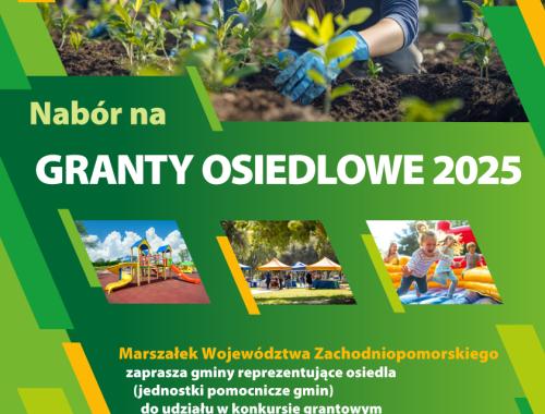 Konkurs Marszałka Województwa Zachodniopomorskiego Granty Osiedlowe - 2025 (III edycja)