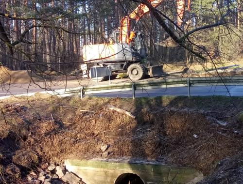 Przepust w Gminie Dobra udrożniony