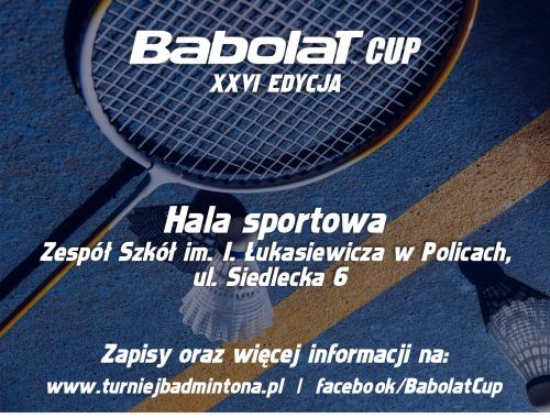 Babolat Cup – 26 edycja Międzynarodowego Turnieju Badmintona