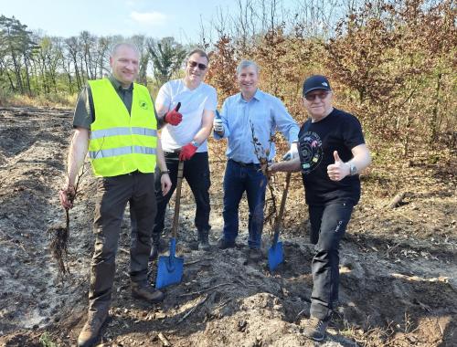 Akcja sadzenia lasu w powiecie polickim