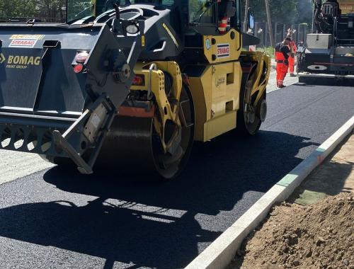 Trwają prace bitumiczne w Ustowie