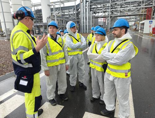 Wizyta przedstawicieli Powiatu Polickiego w fabryce Grupy Azoty Polyolefins S.A.