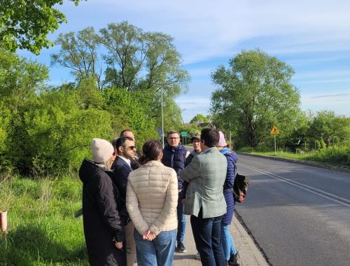 Spotkanie robocze dotyczące bezpieczeństwa ruchu pieszych na pograniczu Wołczkowa i Bezrzecza