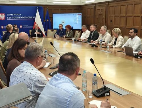 Spotkanie Wojewódzkiego Zespołu Zarządzania Kryzysowego - przywrócenie kontroli granicznej od 7 lipca 2025 r.