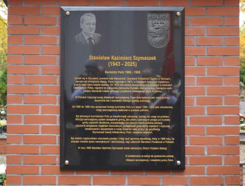 Uroczyste odsłonięcie pamiątkowej tablicy ku czci śp. Stanisława Szymaszka