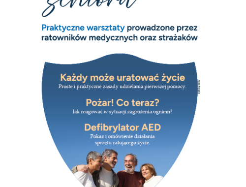 Seniorzy uczą się ratować życie – rusza „Kurs Bezpiecznego Seniora” w Powiecie Polickim