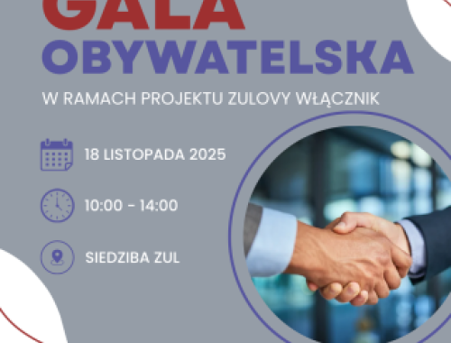 Gala Obywatelska plakat informacyjny