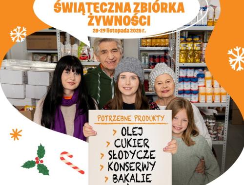 Plakat zbiórka żywności