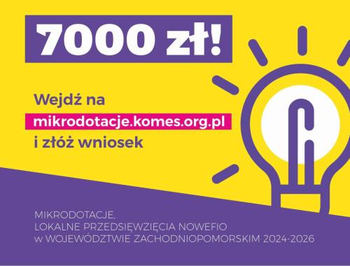 Plakat Mikrodotacje
