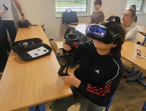 zajęcia z wykorzystaniem gogli VR