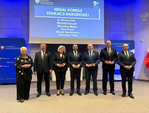 Starosta Policki Shivan Fate uhonorowany Medalem Komisji Edukacji Narodowej
