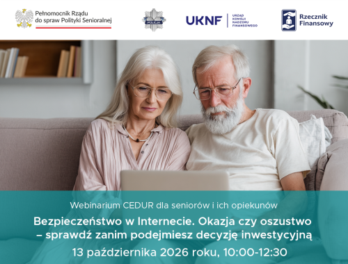 Powiatowy Rzecznik Konsumentów zachęca do udziału w bezpłatnym webinarium „Oszukańcze inwestycje – jak się przed nimi ustrzec”