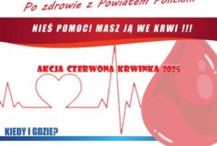 Po zdrowie z Powiatem Polickim - Akcja Czerwona Krwinka 2025 