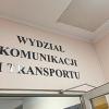 Wydział Komunikacji i Transportu - szyld